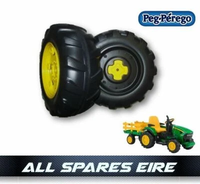 PEG PEREGO HINTERRÄDER REIFEN FÜR 12 VOLT JOHN DEERE GROUND FORCE TRAKTOR