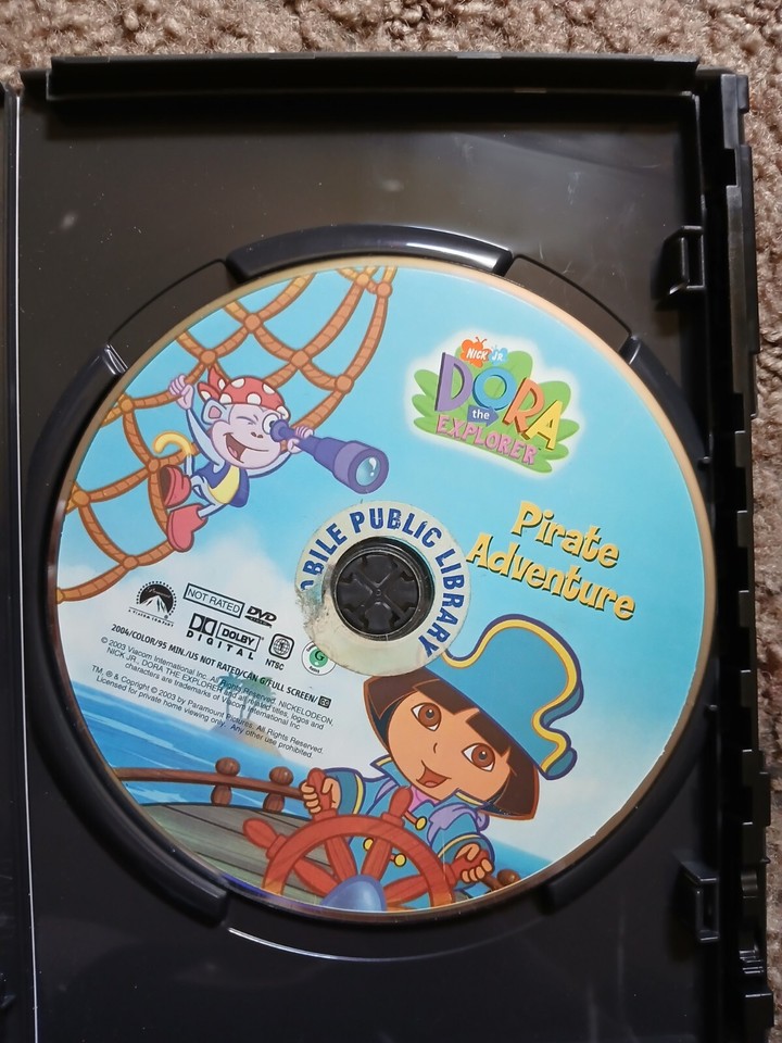 Dora the Explorer Pirate Adventure DVD Nick Jr. Cartoon Double Length