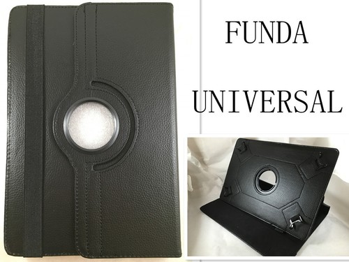 FUNDA CARCASA + PROTECTOR + STYLUS TABLET DE 10" 10,1" UNIVERSAL 360º NEGRO - Picture 1 of 1