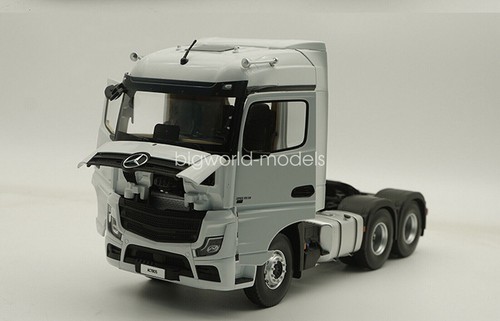 1/24 Scale Mercedes Benz Actros Truck Tractor White Diecast Model Toy Collection - Picture 6 of 7