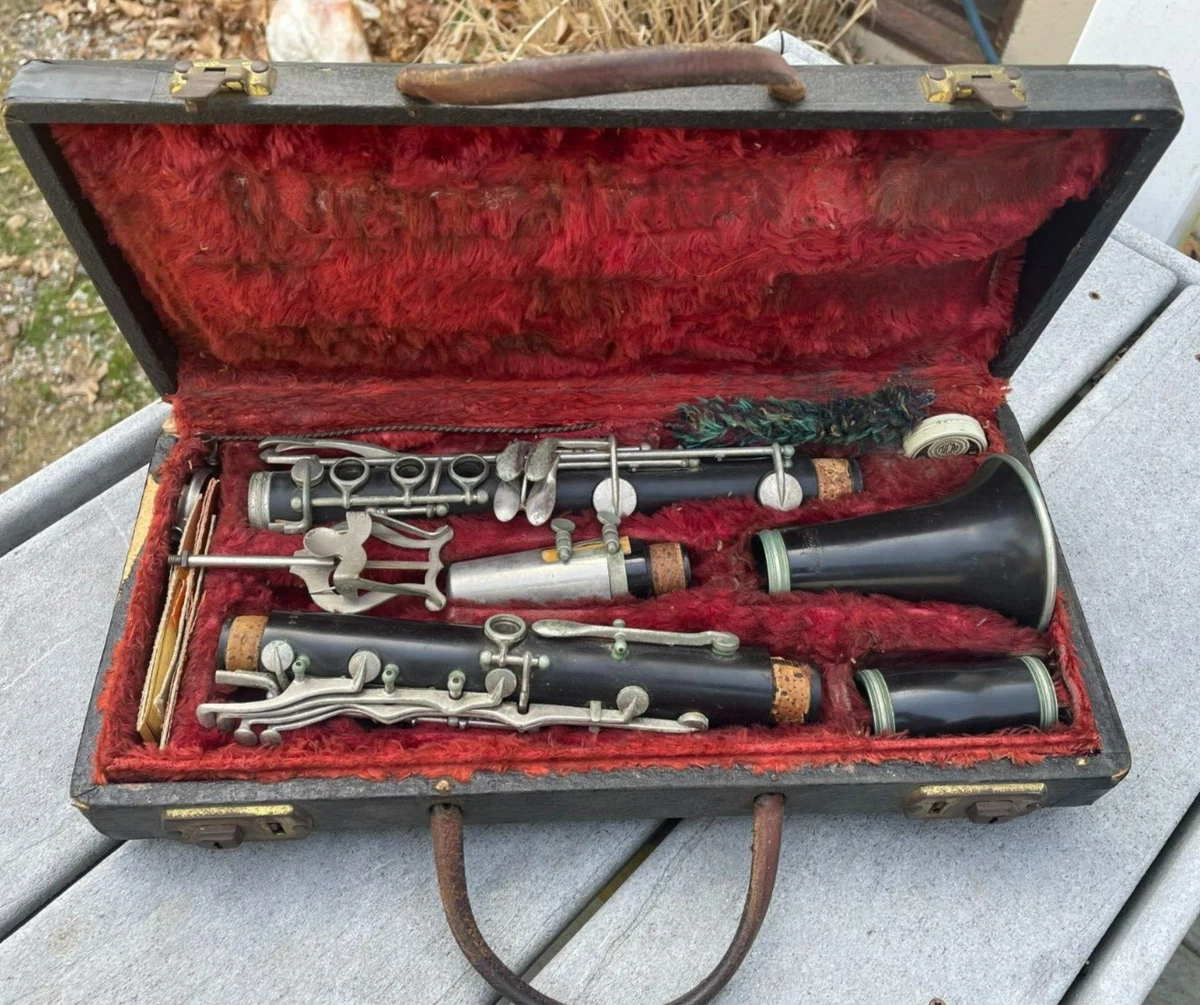 Vintage Silvertone Bb Clarinet Silver Keys Selmer Goldentone