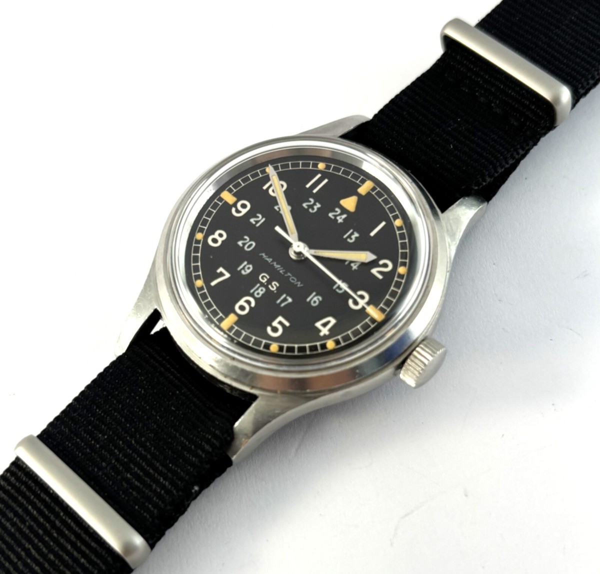 Rare Vintage Hamilton GS General Service Military Mens Watch S75S UK 1960s