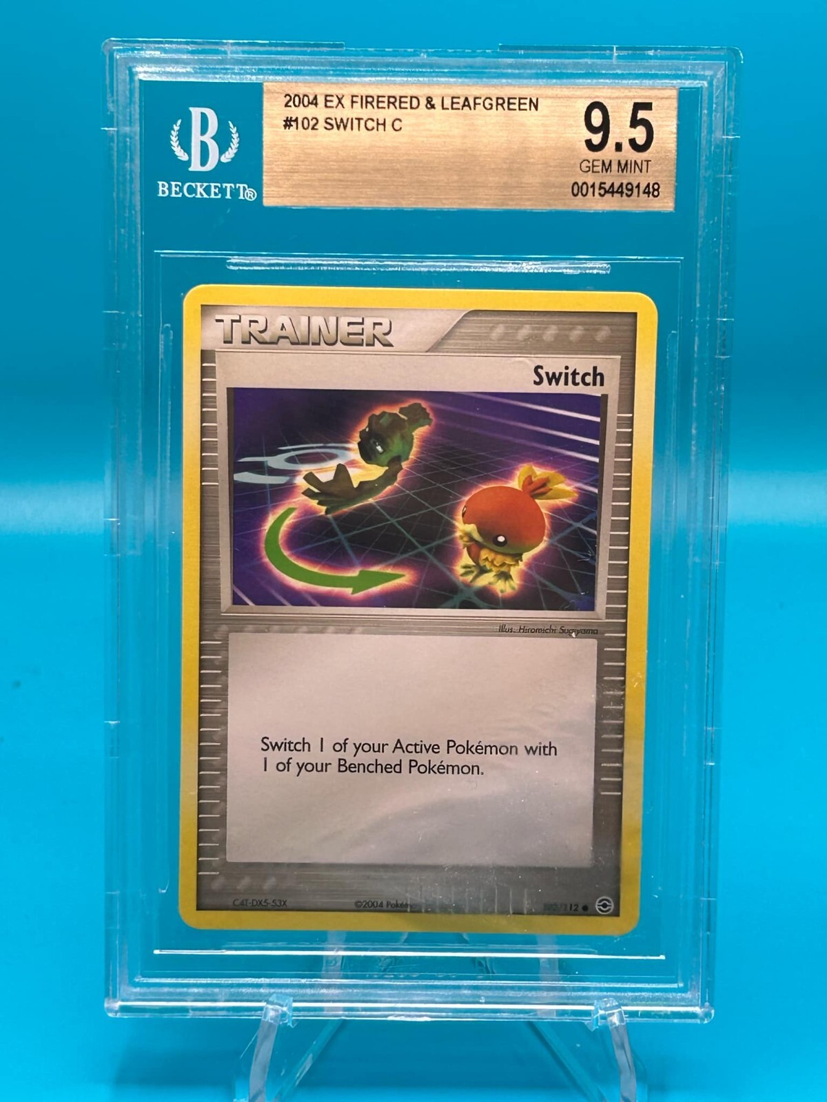 beckett 9.5 Pokémon TCG Switch EX Delta Species Reverse Holo Stamped 102/113