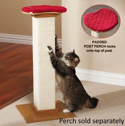 Smart Cat Heavy Duty Tall Sisal Scratch Pole - SmartCat Ultimate Scratching Post - Image 3 of 4