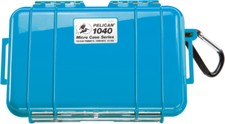 Pelican 1040 Solid Blue Micro Case with Free engraved nameplate
