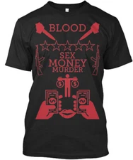 Blood Gang Members Only T-Shirt Made in the USA Size S to 5XL