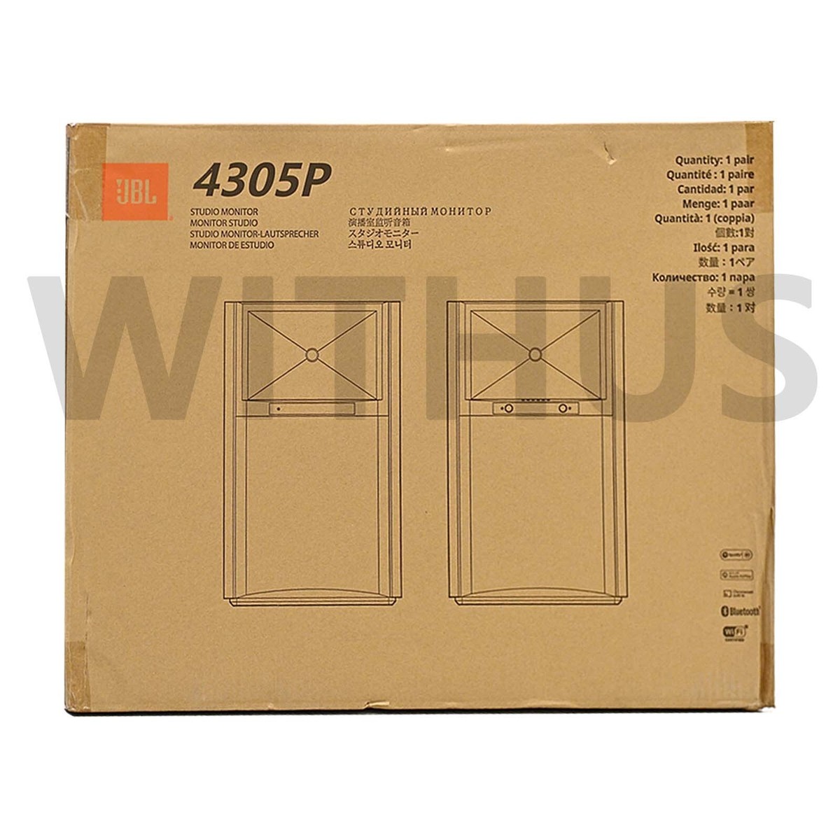JBL 4305P Studio Monitor Powered Bookshelf Speakers - Walnut | eBay