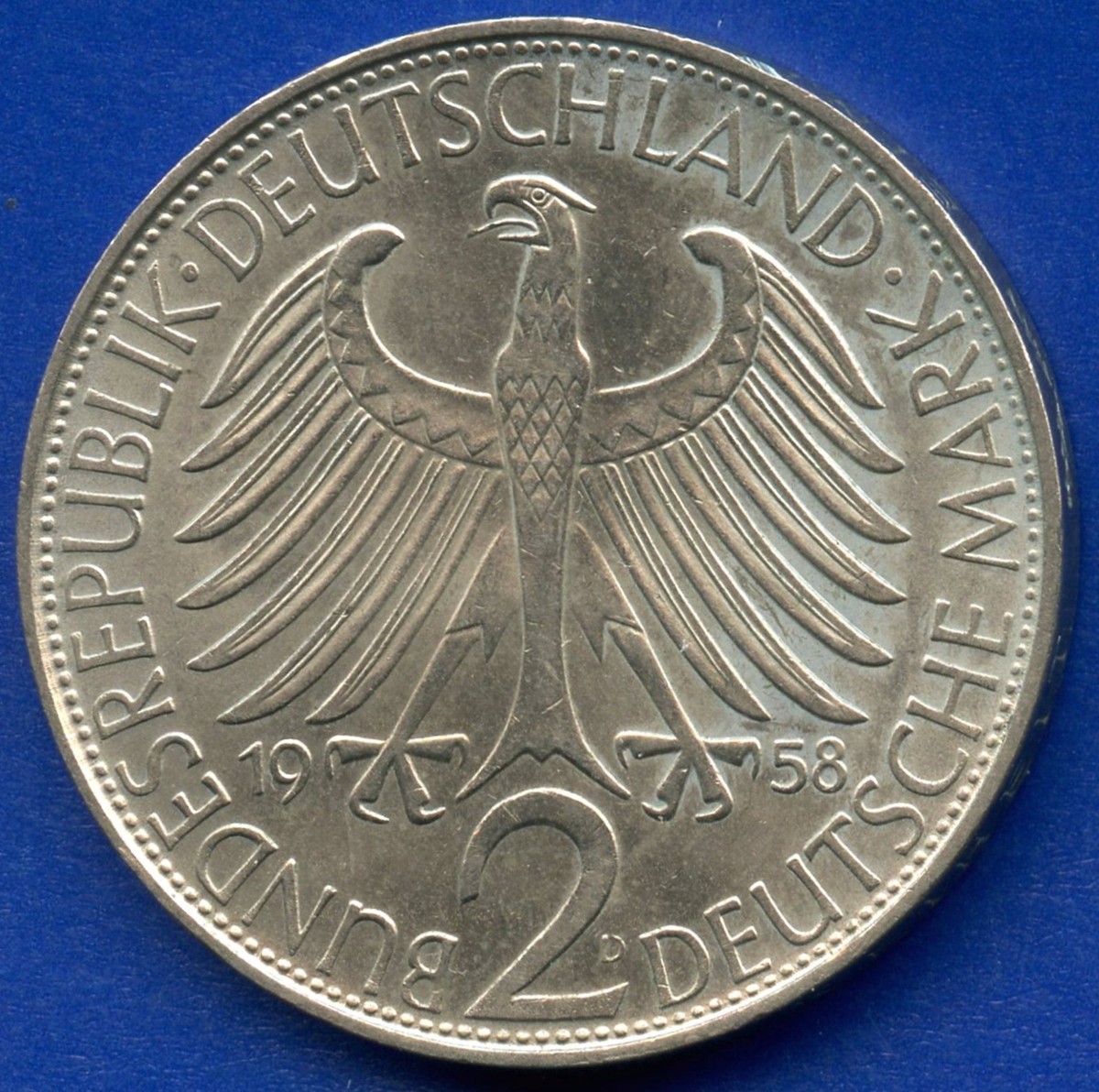 1958年 2 Deutsche Mark ドイツコイン