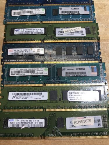 Lot 8 Samsung hynix micron ramaxel mix 2GB PC3 DDR3 Desktop Memory ram computer - Picture 3 of 3