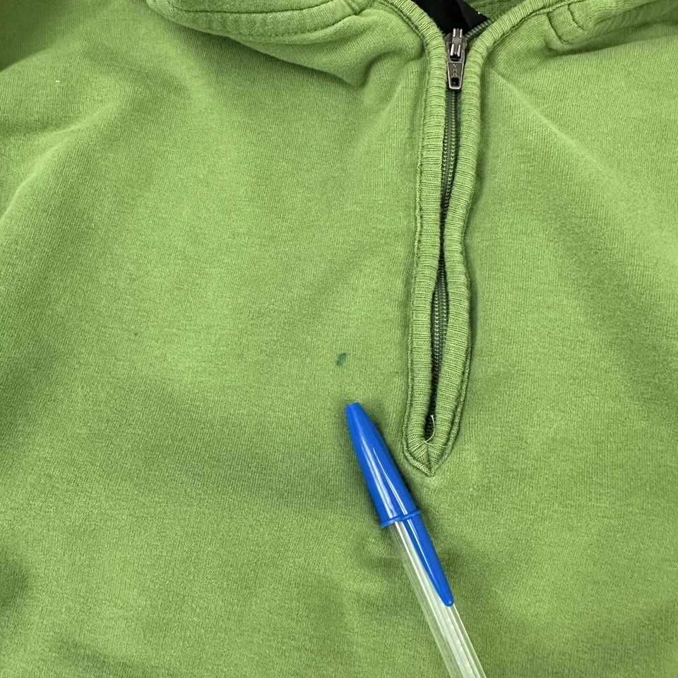 Patagonia Kids Youth XS 5-6 Hoodie Sweatshirt 1/4 zip hooded green - Image 3 of 4