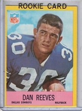 1967 Philadelphia football Dan Reeves original RC rookie card NM- DALLAS COWBOYS