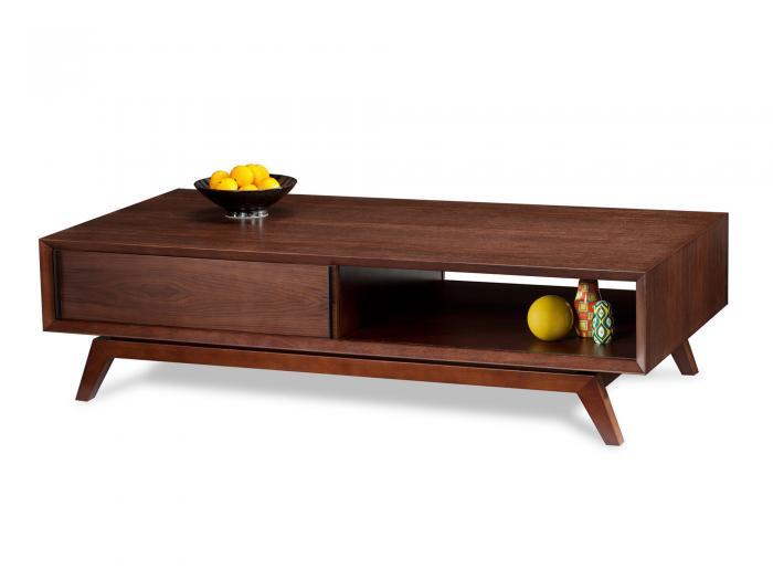 BDI Eras Coffee Table Chocolate Stained Walnut Local NY Pick up  