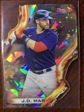 2021 Bowmans Best J.D. Martinez Heatwave Die Cut Atomic Refractor Red Sox