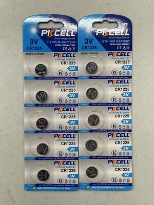 10 x CR1225 1225 Lithium 3v Battery KEYLESS FOB TOYS DEVICE US Free ...