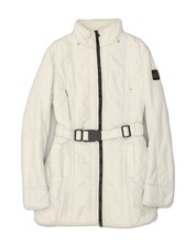 Refrigue Womens Windbreaker Coat Uk 14 Large Grey Nylon Ax01