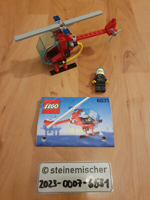 LEGO 6531 - Flame Chaser Feuerwehr Hubschrauber Fire Heli - 100% kpl. OBA - TOP