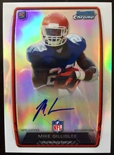2013 Chrome #RCRA-MGI Mike Gilislee Autograph Refractor RC Florida Patriots