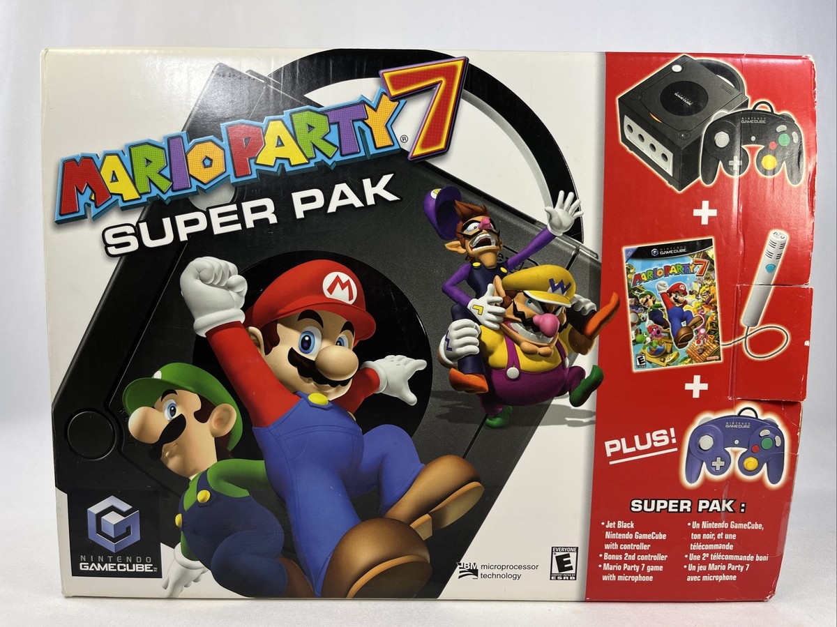 Nintendo GameCube Mario Party Super Pak Console bilingual box