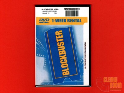 Blockbuster DVD vintage case art 2x3'' fridge/locker magnet NOT A DVD DISC