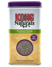 Kong Naturals Premium Catnip Flakes For Scratch Post or Cat Toy 2oz Tin