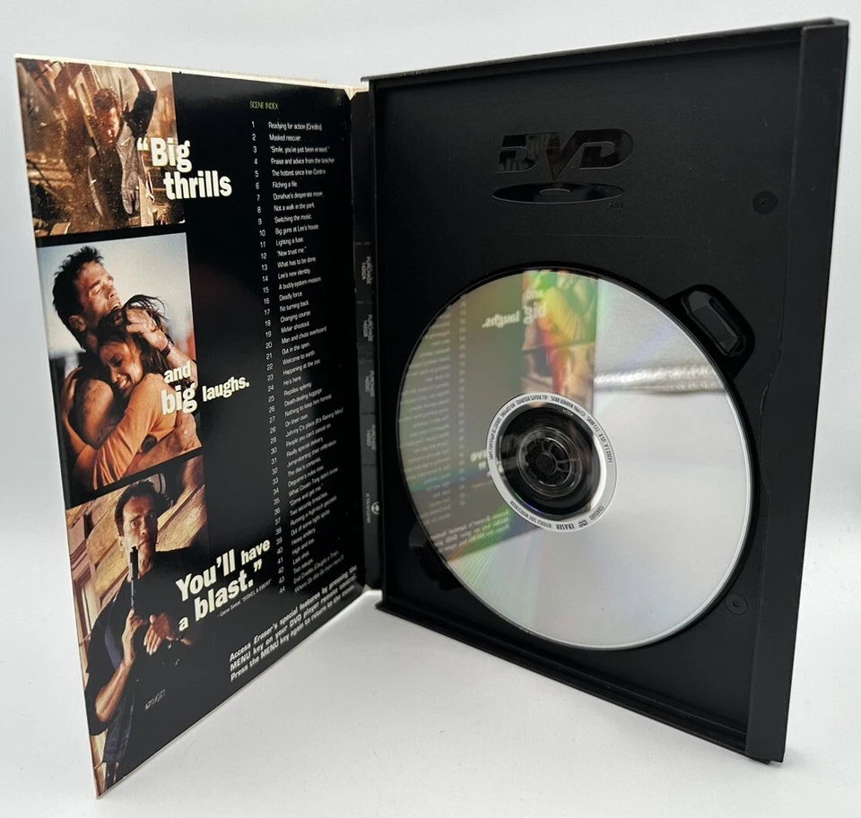 Eraser DVD Arnold Schwarzenegger James Caan James Coburn Free Shipping 1999 - Image 3 of 3