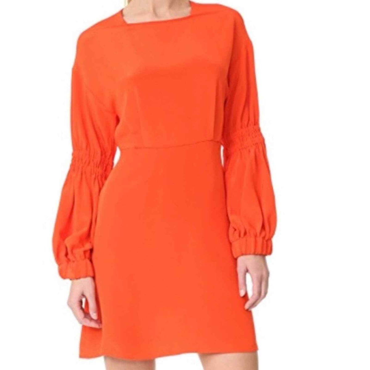 tibi orange dress Orange / 00 / U122TT1526 Italian Sporty Nylon Sleeveless Balloon Dress
