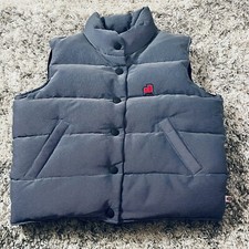 Vintage JNCO Down Puffer Vest YOUTH Size Large Ski Outdoors Gray Y2K