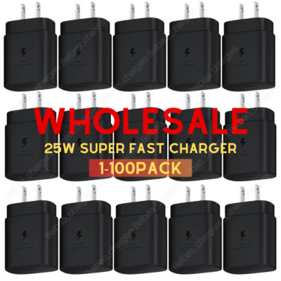 Lot Super 25W PD USB-C Travel Fast Charging Type C Power Adapter For Samsung S20