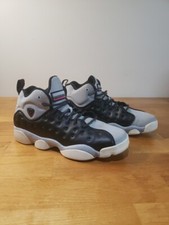 Nike Air Jordan Jumpman Team II GG Black Gray Basketball Sneakers Shoes Size 7Y