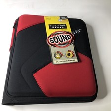Mead Five Star Sound 3 Ring Bind With Built In Speakers Red/Black