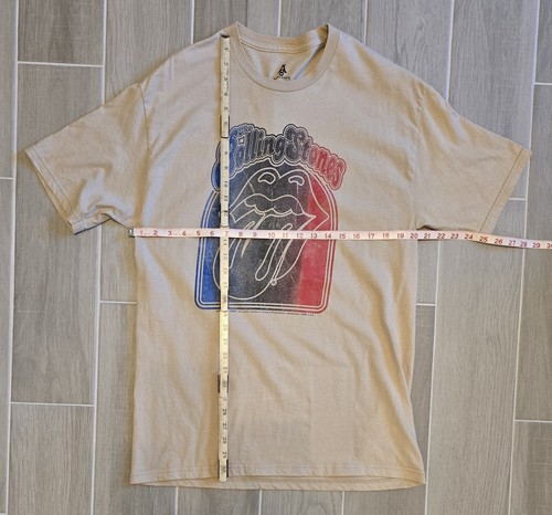 Aces & Eights Rolling Stones T-Shirt Uomo Large Beige 2006 Made In USA - Foto 5 di 7