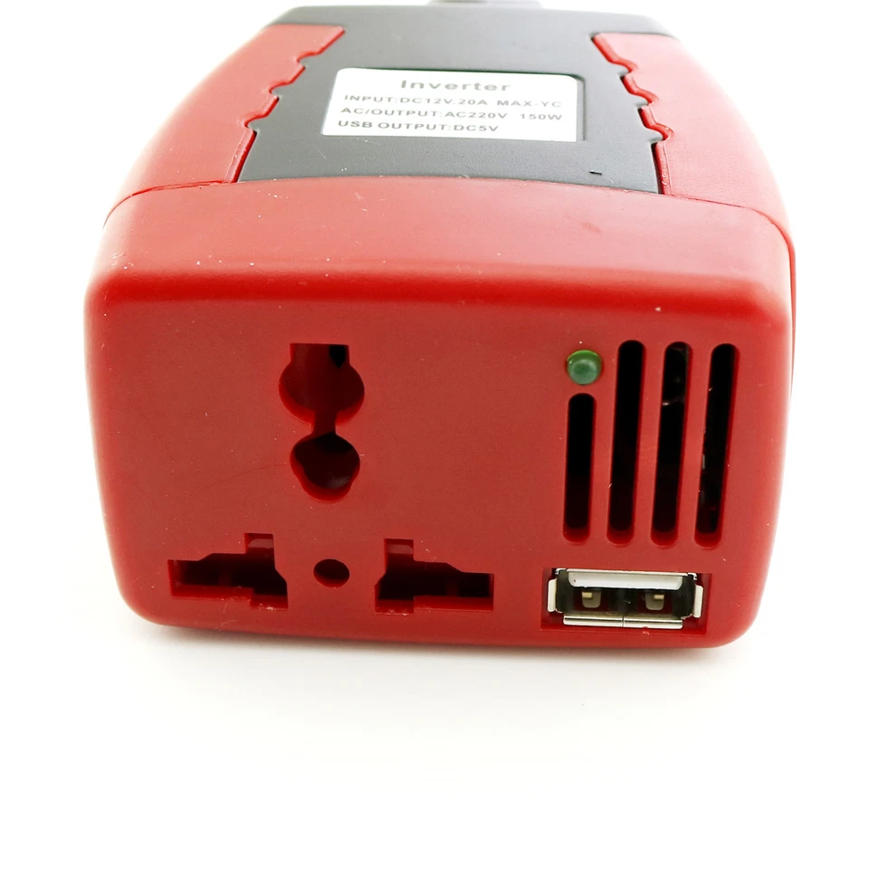 1pcs Car Power Inverter 150W DC 12V To AC 110V/220V + USB 5V Power Converter - Image 3 of 4