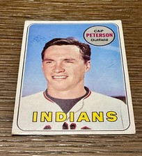 1969 Topps #571 Cap Peterson Indians - EX - FREE SHIPPING