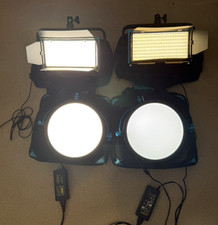 Dracast Pro Series 2 LED500 Bi-Color 2 DRSL-R-400B W/Cases Power Suppy