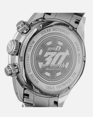 Initial D Takumi Fujiwara AE86 30th Solar Chronograph Watch NEW