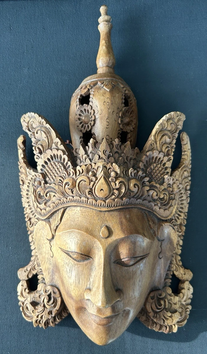 Bali Wood Mask In Indonesian Collectibles (1900-Now) for sale | eBay