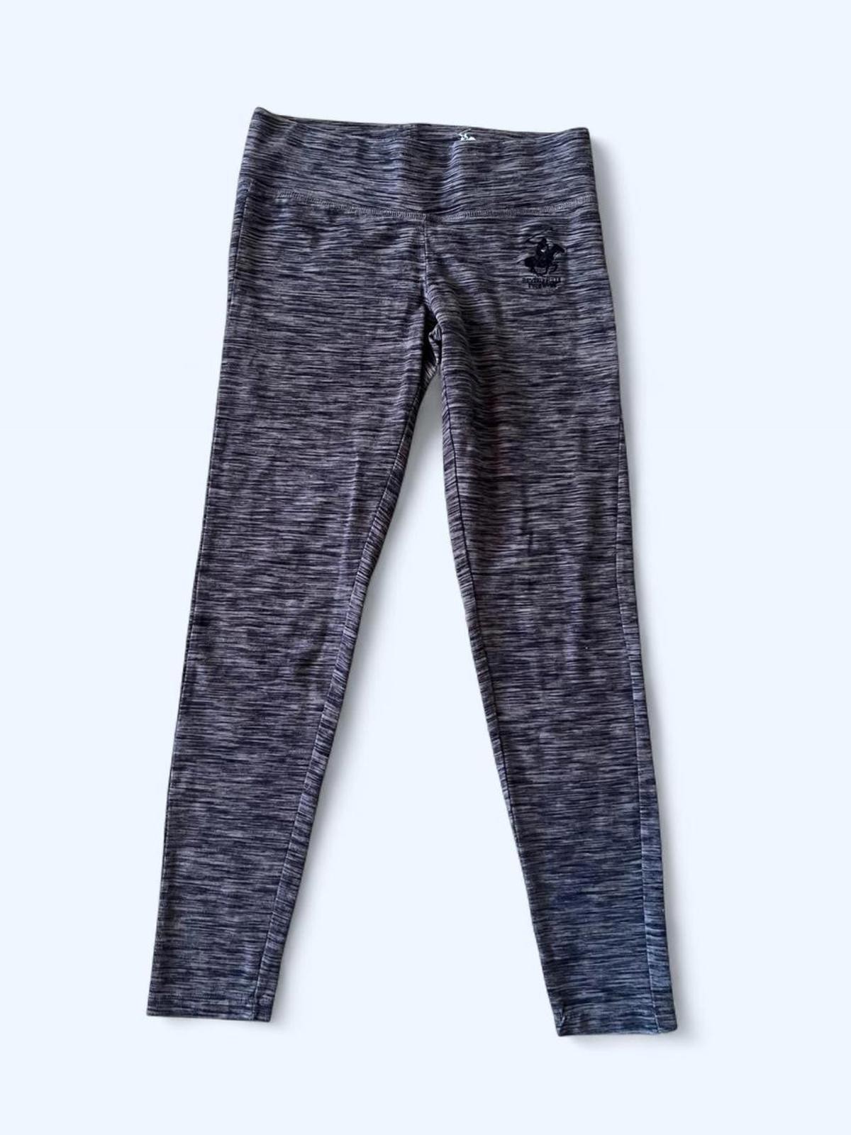 Vintage Beverly Hills Polo Club marled grey leggings Size Small