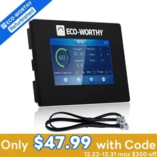 ECO-WORTHY 48V Battery Compatible Plug&Play Magnetic Mount Real-time Monitor