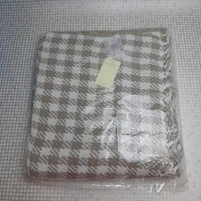 Laura Ashley Basket Throw Blanket 100% Cotton Large 125cm x 150cm Gingham New