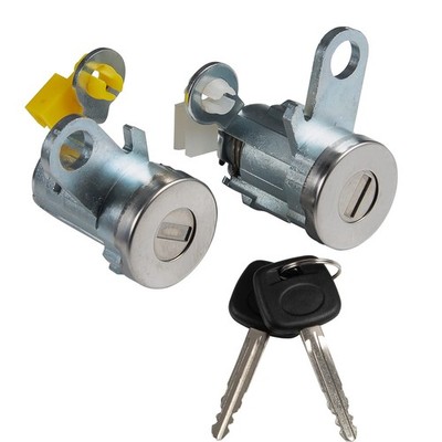 2 Pcs Door Lock Cylinder Set with Key for Tacoma 1995-2004 DL108R Silver 