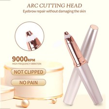 Electric Eyebrow Trimmer Facial Hair Remover Women Painless Brow Shaper USB Rech