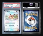 Pokémon SV Prismatic Evolutions Eevee #074/131 Master Ball Reverse Holo PSA 10