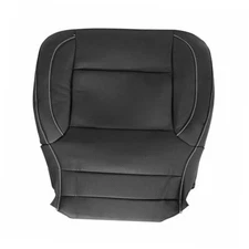 NLQR Driver or Passenger Side Bottom Replacement Perforated Leather Seat Black