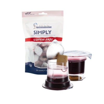 Simply Bagged GlutenFree Prefilled Communion Cups 25 Count | Concord Grape Ju...