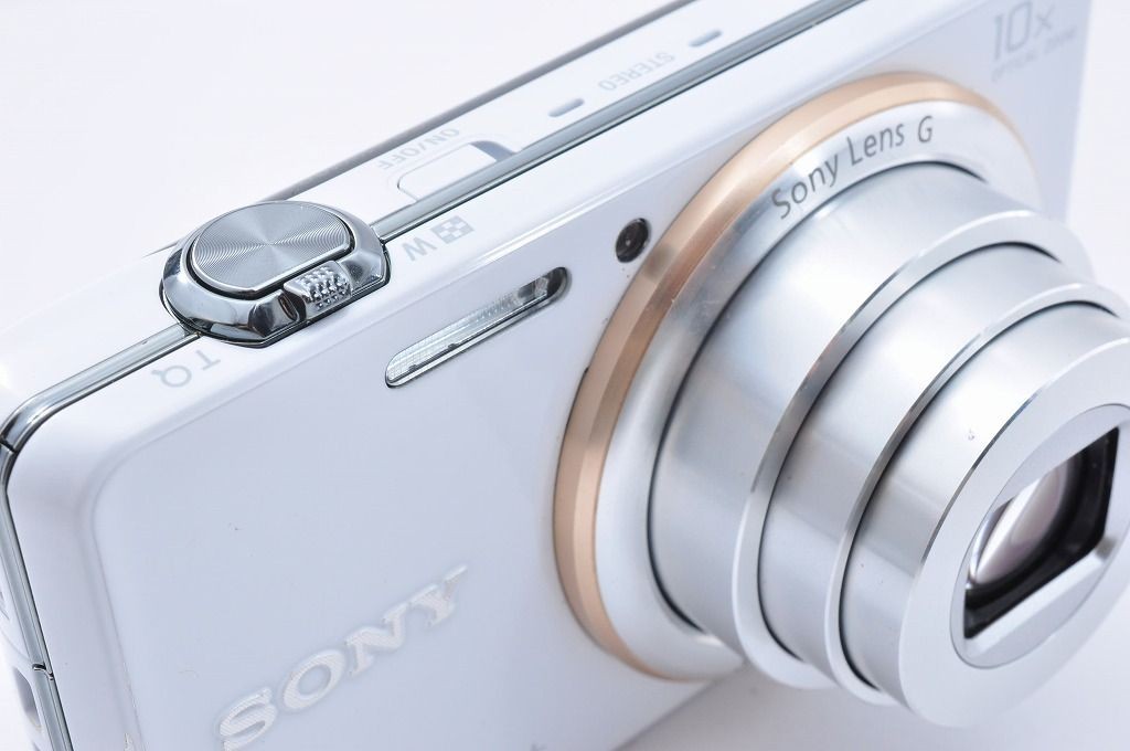 SONY Cyber-shot DSC-WX100 White 18.2MP Optical 10x Compact Camera