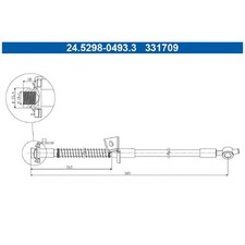 Bremsschlauch vorne links für KIA CEE-D JD PRO | 24477126