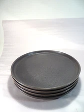 (4) Project 62 Dinner Plates 'Tilly' Smooth Stoneware Speckled Gray 10.5"