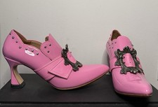 John Fluevog Claudette In Pink Patent Leather W Size 10 New In Box 3 Inch Heel