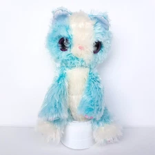 Scruff-a-Luvs AQUA CAT Plush 25cm Stuffed Animal Blue White Soft Toy