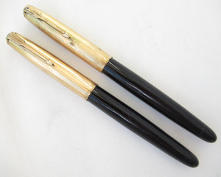 Vintage Parker 51 Gold Filled Cap Black Fountain Pens